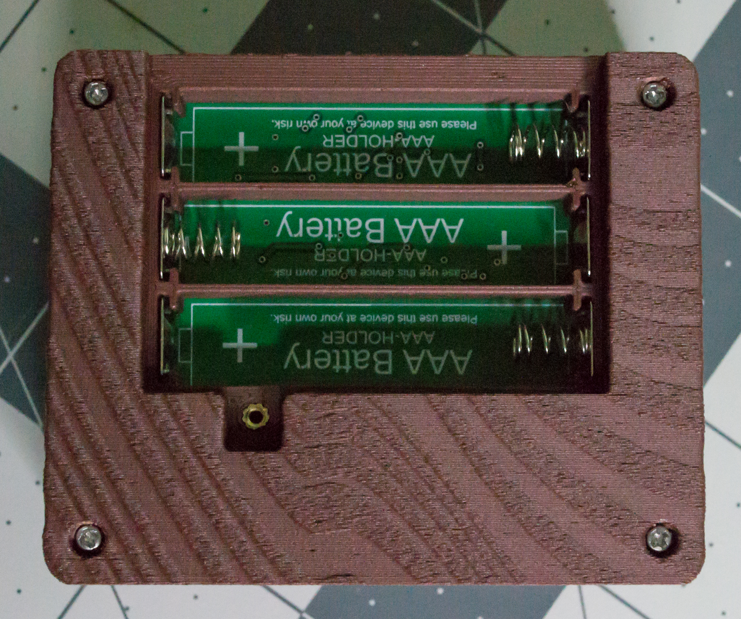 All four 16 mm screws inserted through VintageScale.